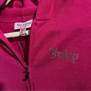Juicy Couture Rhinestone Zip Hoodie